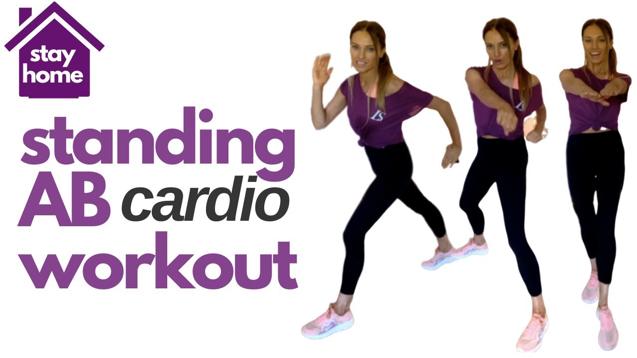 HOME WORKOUT - STANDING AB WORKOUT WITH LOW IMPACT HIIT - STAY AT HOME WORKOUT | Lucy Wyndham-Read