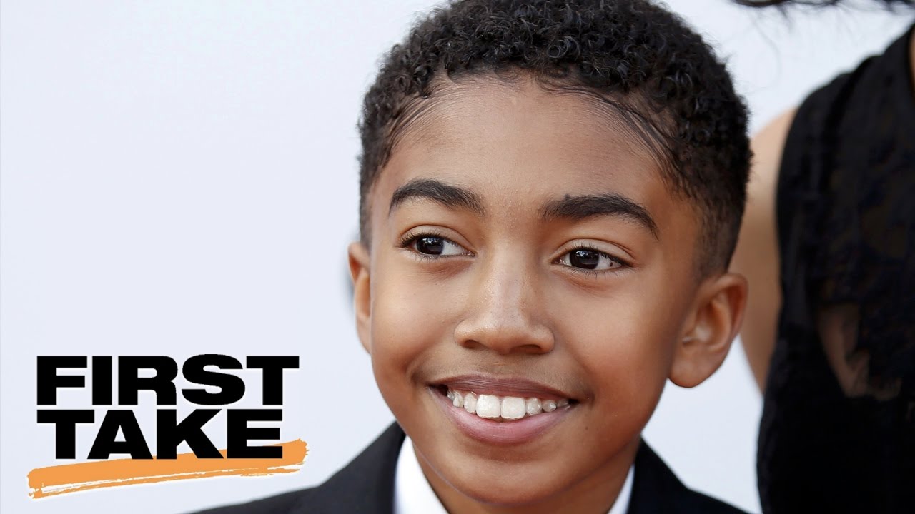 Miles Brown Shows Off NFL TD Dance | First Take | April 7, 2017