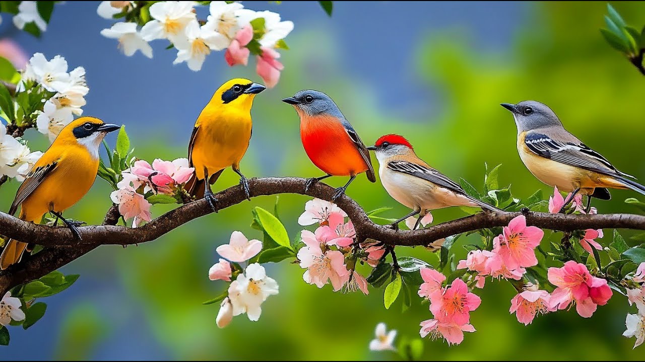 Relaxing Piano & Bird Sounds in Nature | Soothing Ambience for Work & Study