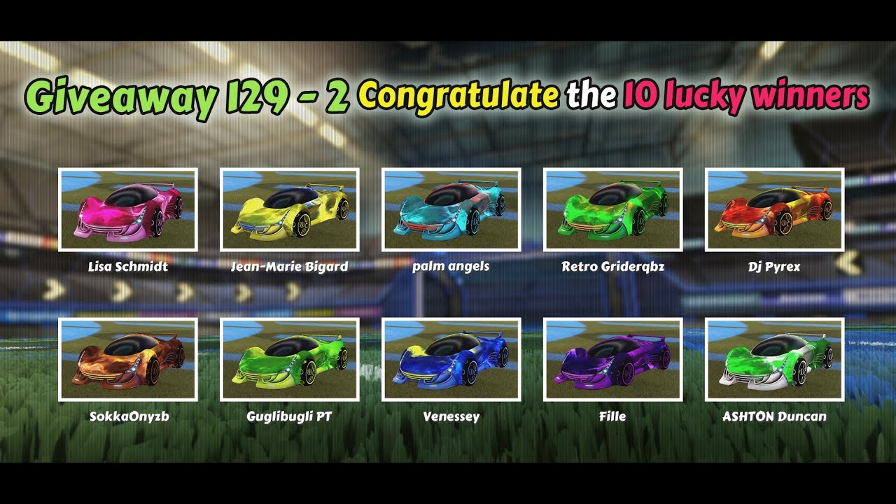 🏆Congrats To 10 Winners of Rocket League Giveaway 129-2, Claim Your Rewards From RocketPrices.Com