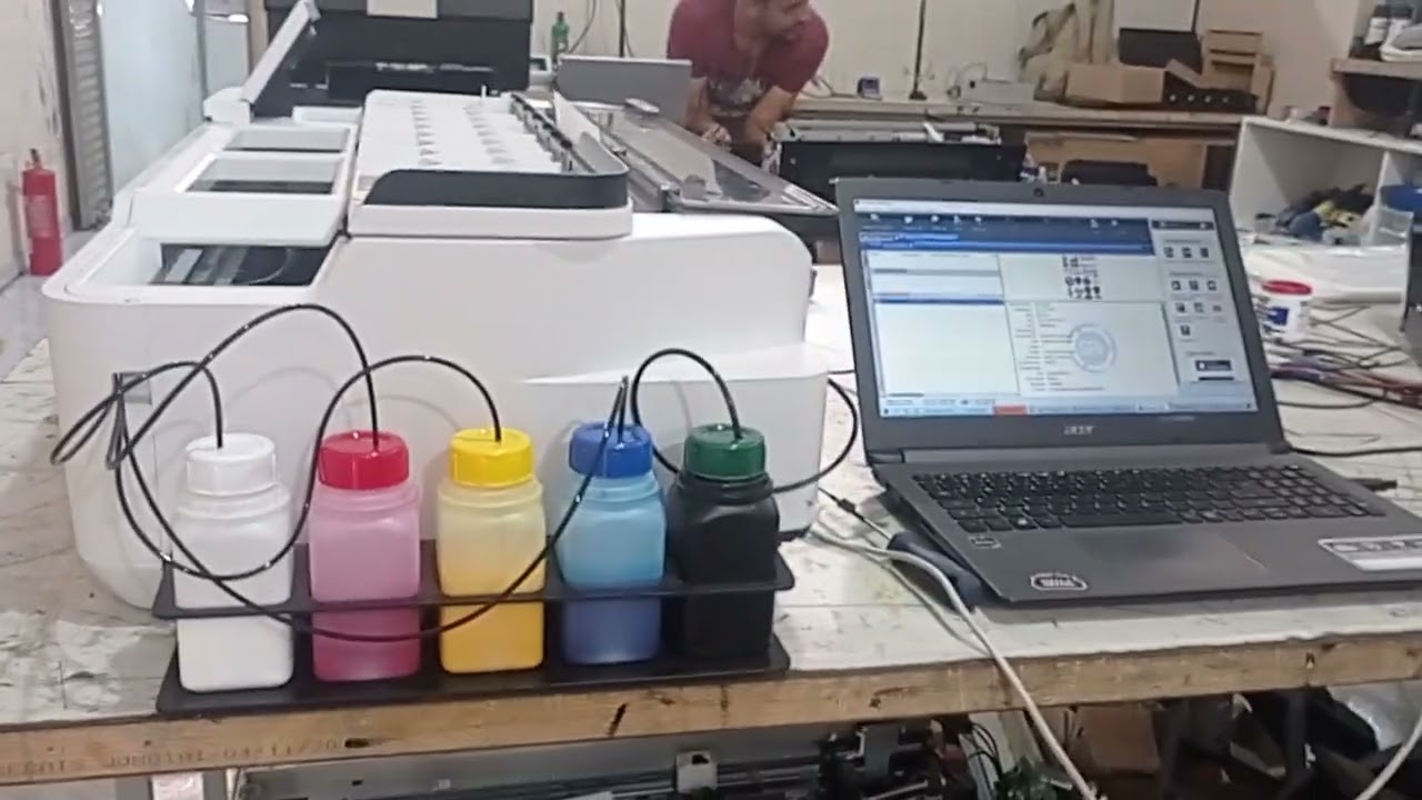 plotter A1 DTF T3170 com branco