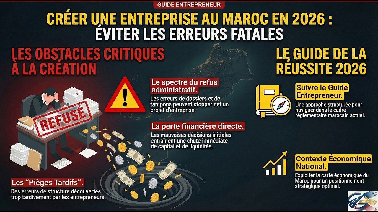 Créer une Entreprise au Maroc en 2026 : Les Erreurs qui Ruinent les Nouveaux Entrepreneurs