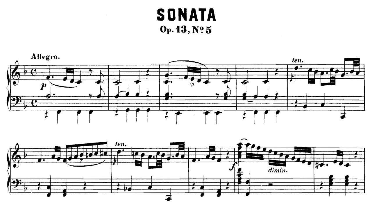 Muzio Clementi - Piano Sonata Op. 13 No. 5