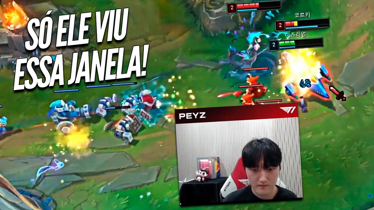 NA TELA DO T1 PEYZ, EM UM HARD GAME de EZREAL, ELE VIROU O JOGO?
