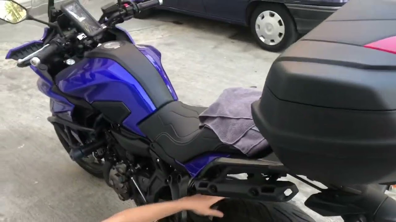 Yamaha tracer 700 bakım zincir yağı temizleme