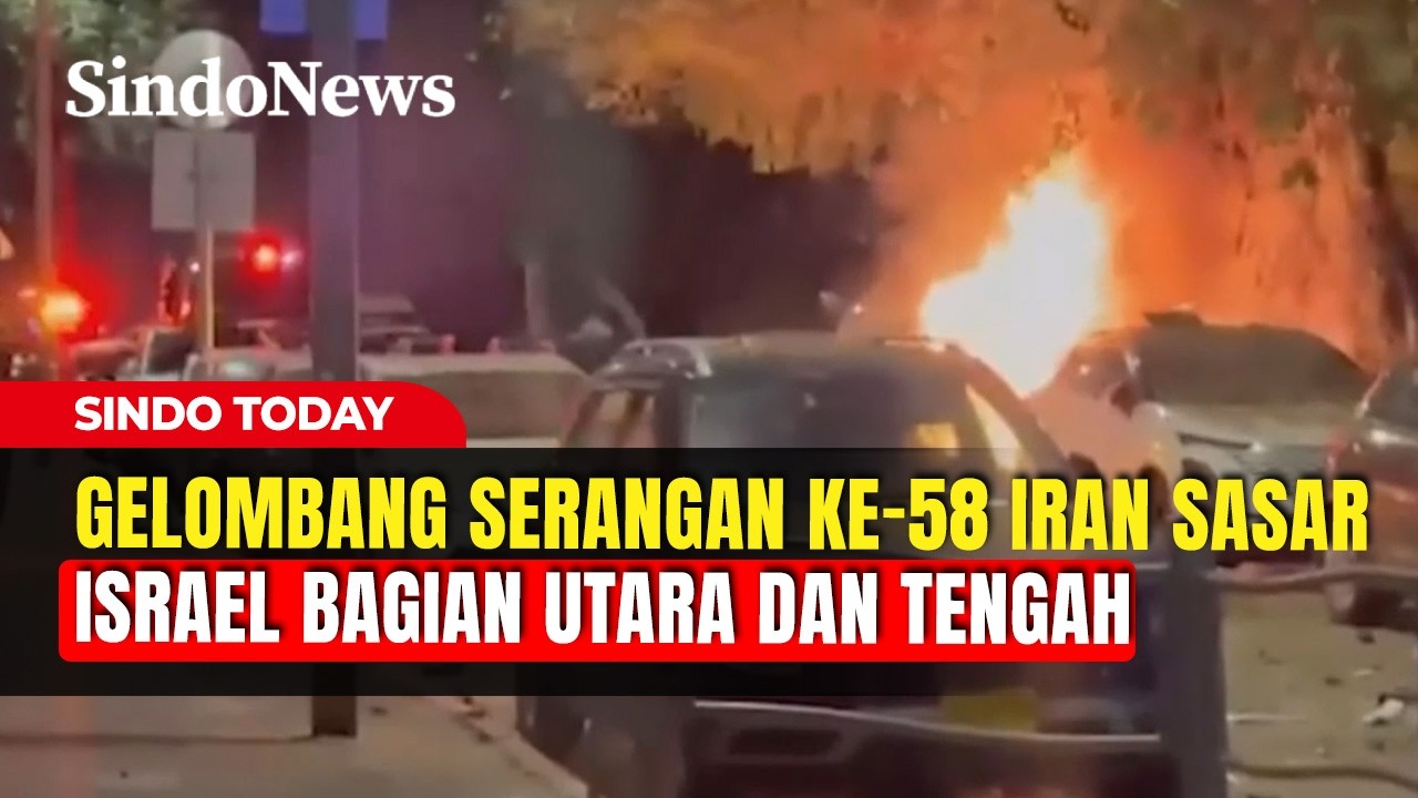 Gelombang Serangan ke-58 Iran Sasar Israel Bagian Utara dan Tengah | Sindo Today  | 19/03
