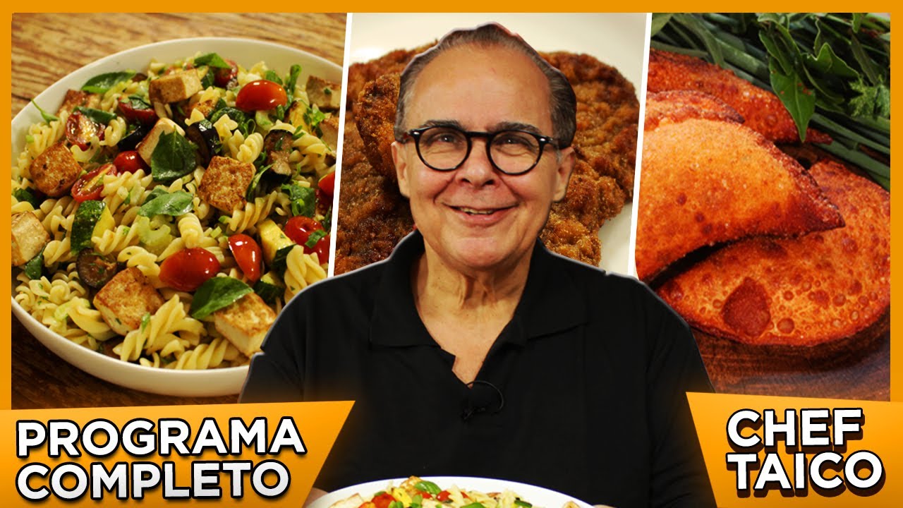 Lembranças com Água na Boca - Pastel de Camarão / Bife à Milanesa / Salada de Macarrão - Chef Taico