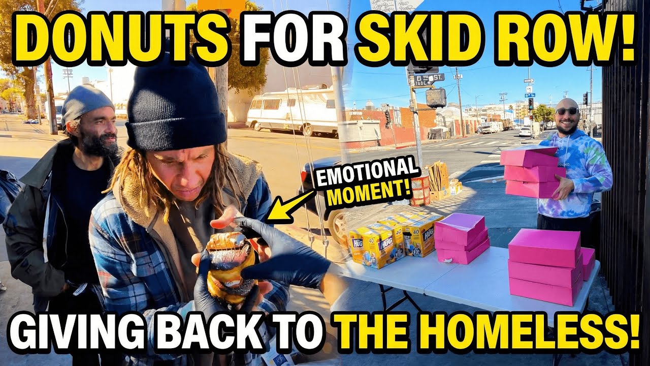 200 Donuts And Hugs For The Homeless!