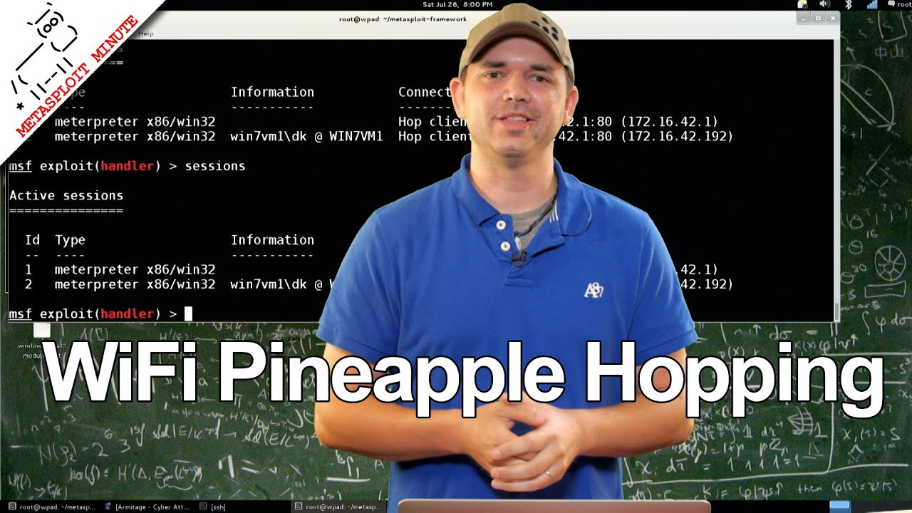 WiFi Pineapple Hopping - Metasploit Minute [Cyber Security Education]