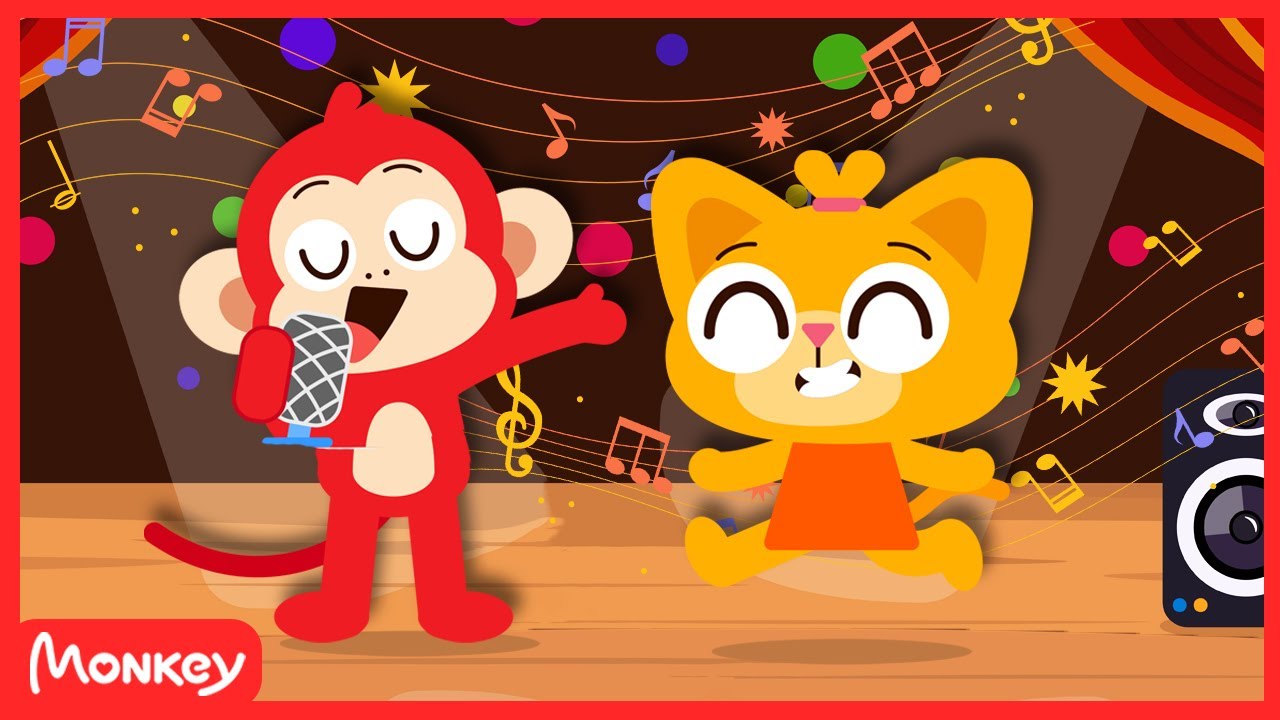 If You're Happy And You Know It Spin Around 💃 Kids Song | Monkey Junior Play & Learn