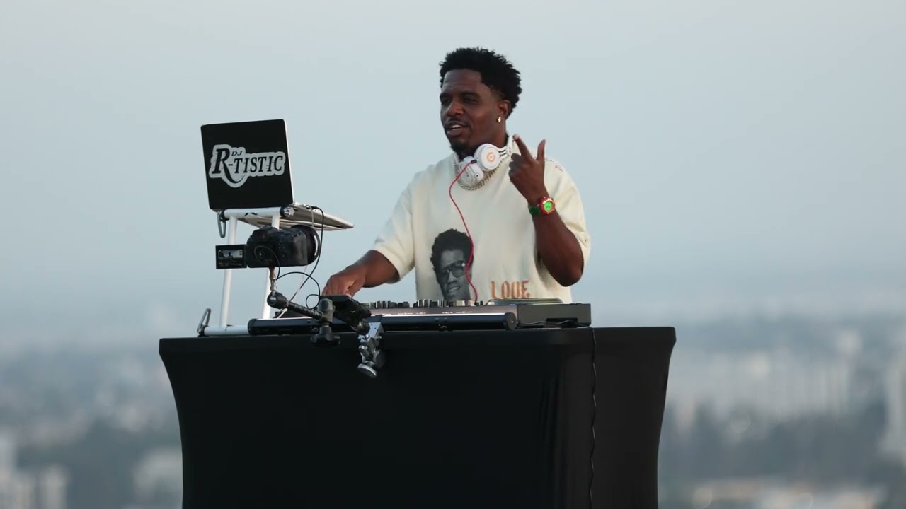 DJ R-Tistic - Soulful Sunset (Soul, Afrobeats, House, and mash ups, shot by DJFilmGuy)