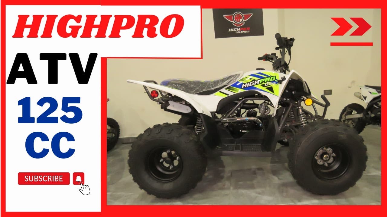 🔴CUATRIMOTO HIGHPRO ATV 125 CC/Precio/Ficha técnica/Características generales #cuatrimotos