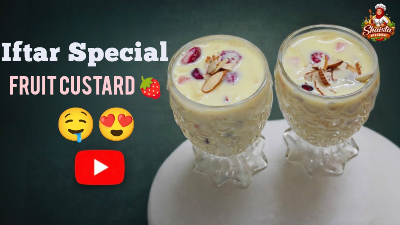 Iftar Special Fruit Custard Recipe 🍓 | Ramzan Series EP-02 | Easy & Creamy Ramadan Dessert | #ramzan