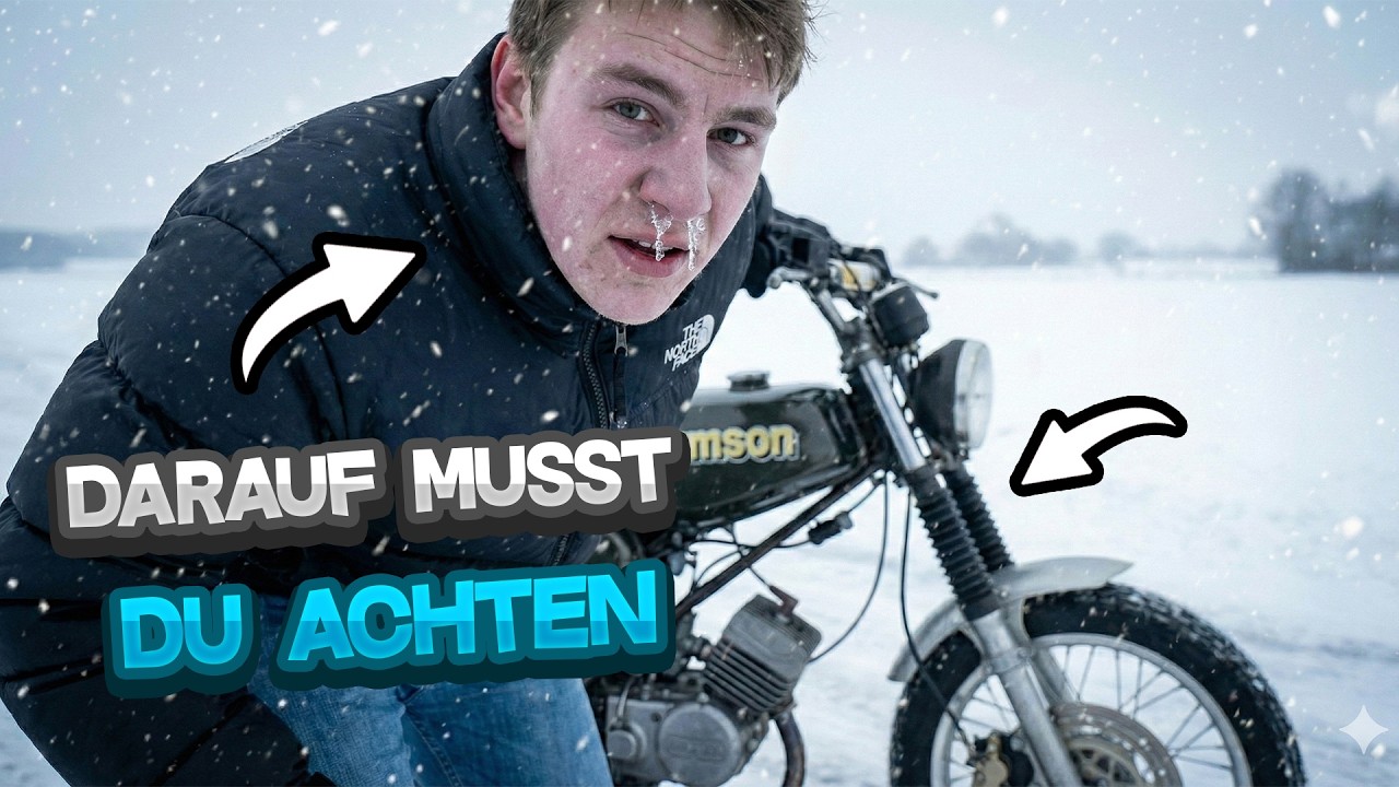 🥶 SIMSON x WINTER? TIPPS & TRICKS zum Einwintern und Fahren | Motovlog #67