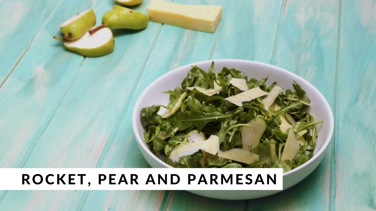 Rocket, Pear & Parmesan Salad by Elena Duggan