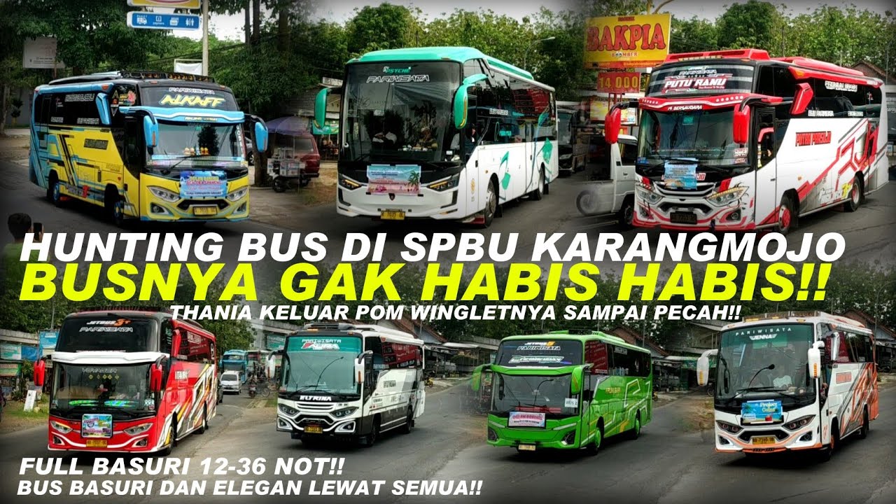 WINGLET BUS JADI KORBAN!! HUNTING BUS DI SPBU KARANGMOJO BISNYA GAK HABIS HABIS!!