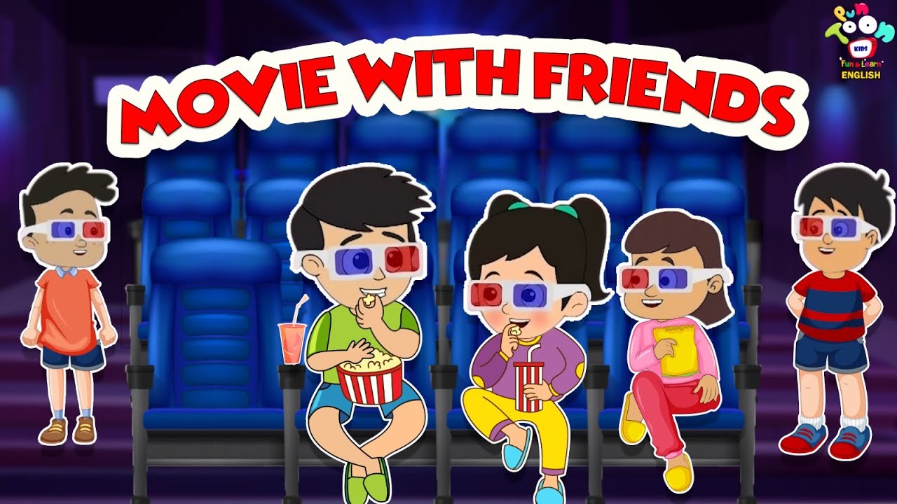 Movie with Friends | Movie Fun | English Moral Stories | English Animated | English Cartoon
