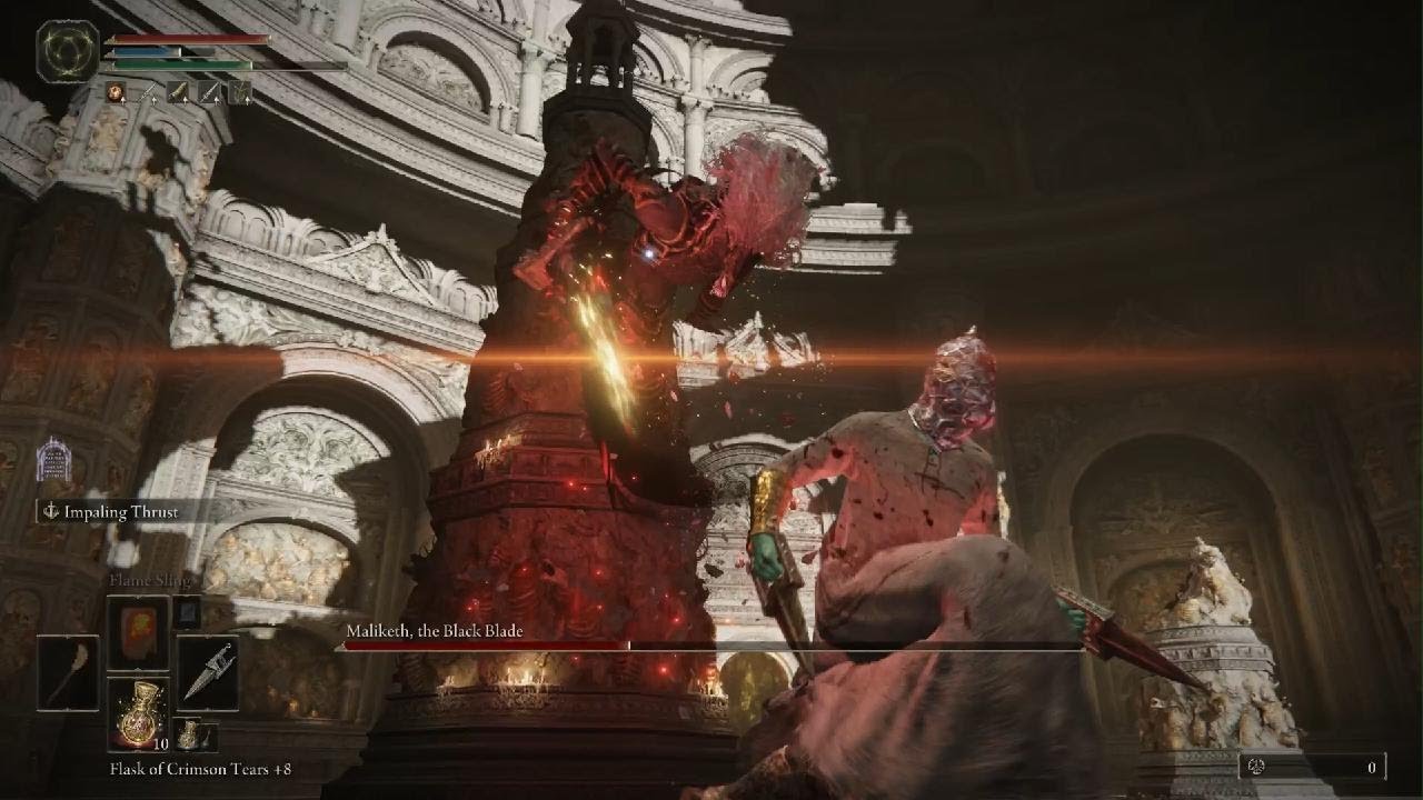 Maliketh, the Black Blade [Rl1, All Bosses Region-locked Run]