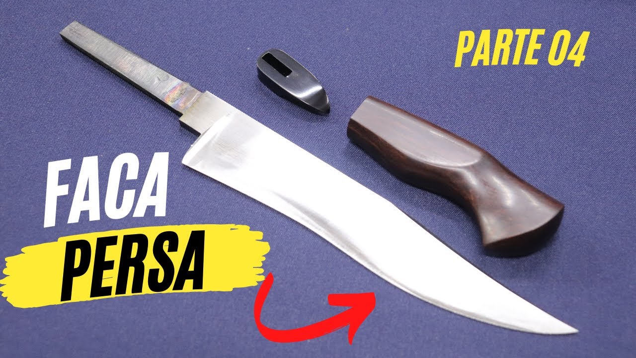 Faca Persa. Parte 04_ moldar o cabo e oxidação negra da guarda