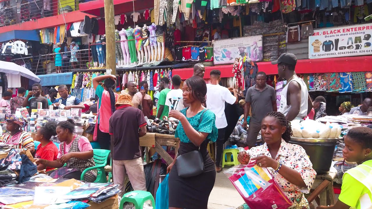 BIGGEST AFRICA MARKET COMPLETE TOUR GHANA ACCRA MAKOLA