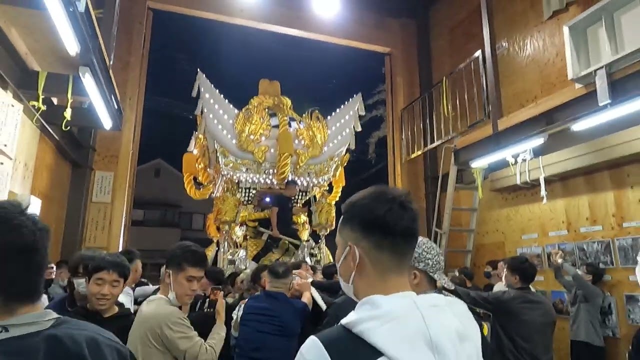 2022年　10/12　前夜祭　声合わせ　曽根天満宮秋祭り　北之町①