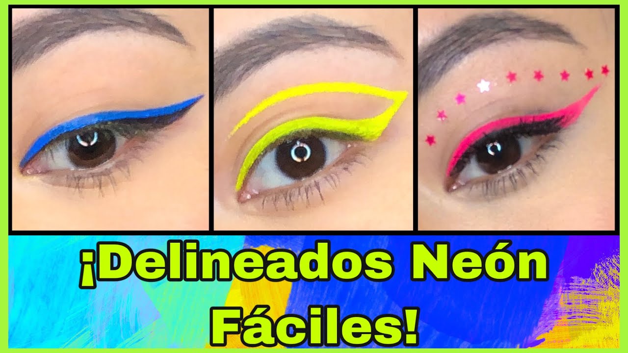 🔥DELINADOS NEÓN FÁCILES | GRAPHIC EYELINER.