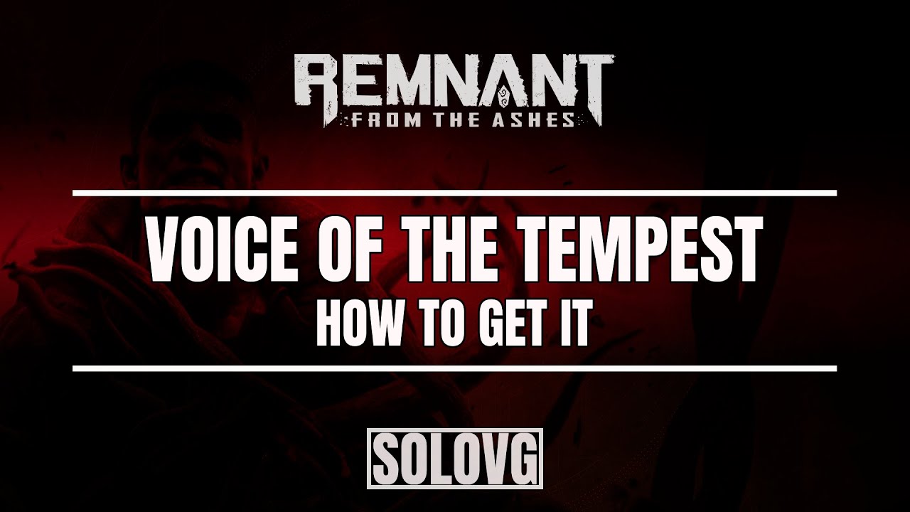 REMNANT: FROM THE ASHES - Totem Father Boss Fight (Alt Kill,  Voice of the Tempest)