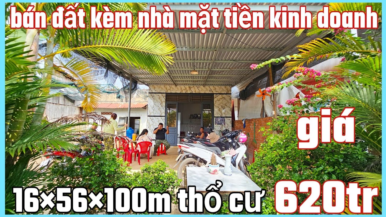 Bán cần nhà mặt tiền kinh doanh buôn bán thuận tiện 16×56×100tc giá 620tr bao sổ 