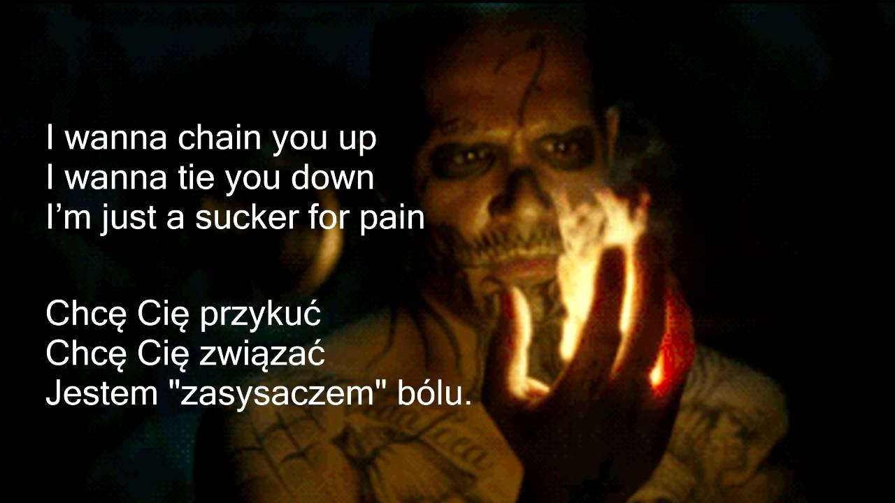 sucker of pain lyrics pl