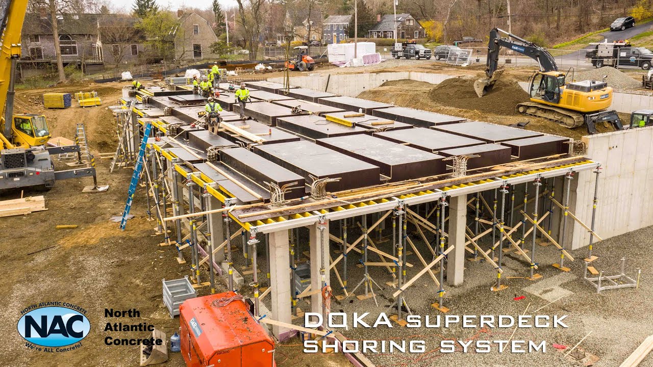 Construction DOKA Superdeck shoring system Essex MA - April 24, 2020