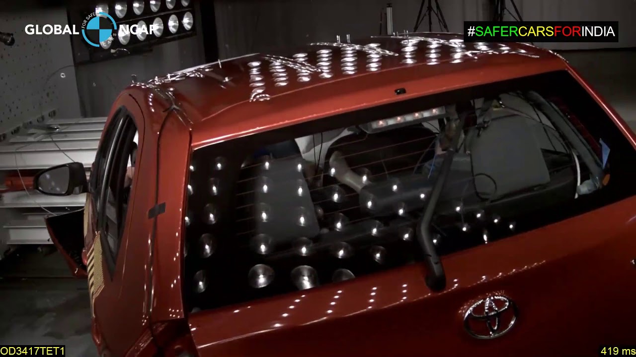 TOYOTA ETIOS LIVA SCORES 4 STARS - INDIA CRASH TEST