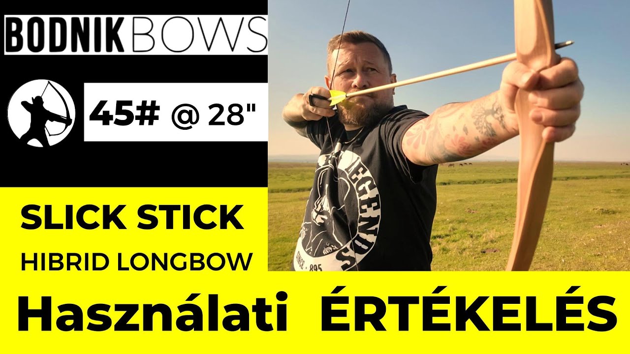 Bodnik BOWS Slick Stick Hibrid Longbow@Mussai Nem Indult Annyira Jól az Első RANDI !!!!! #archery