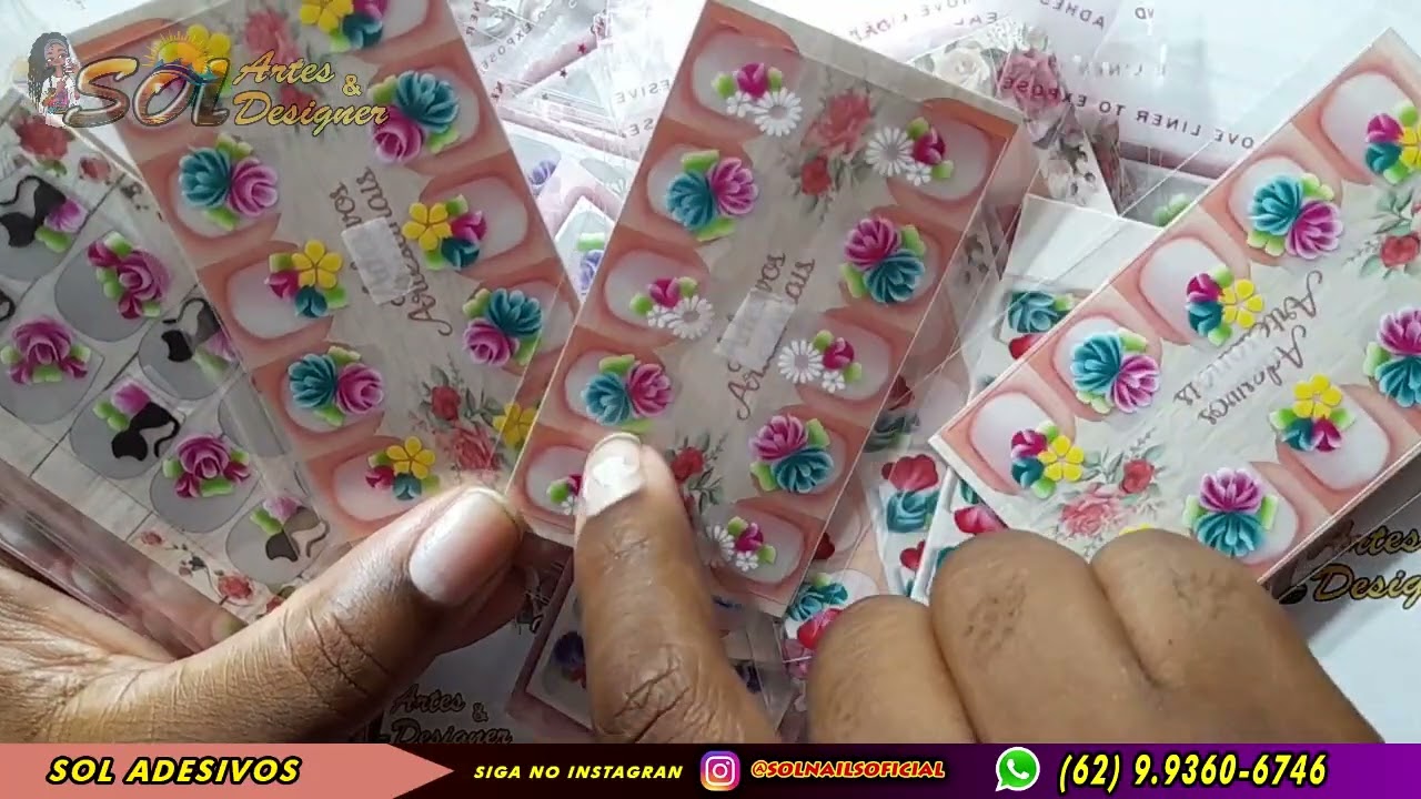 Sol Adesivos Artesanais Desfile de Adesivos 1000 cartelas pré prontas