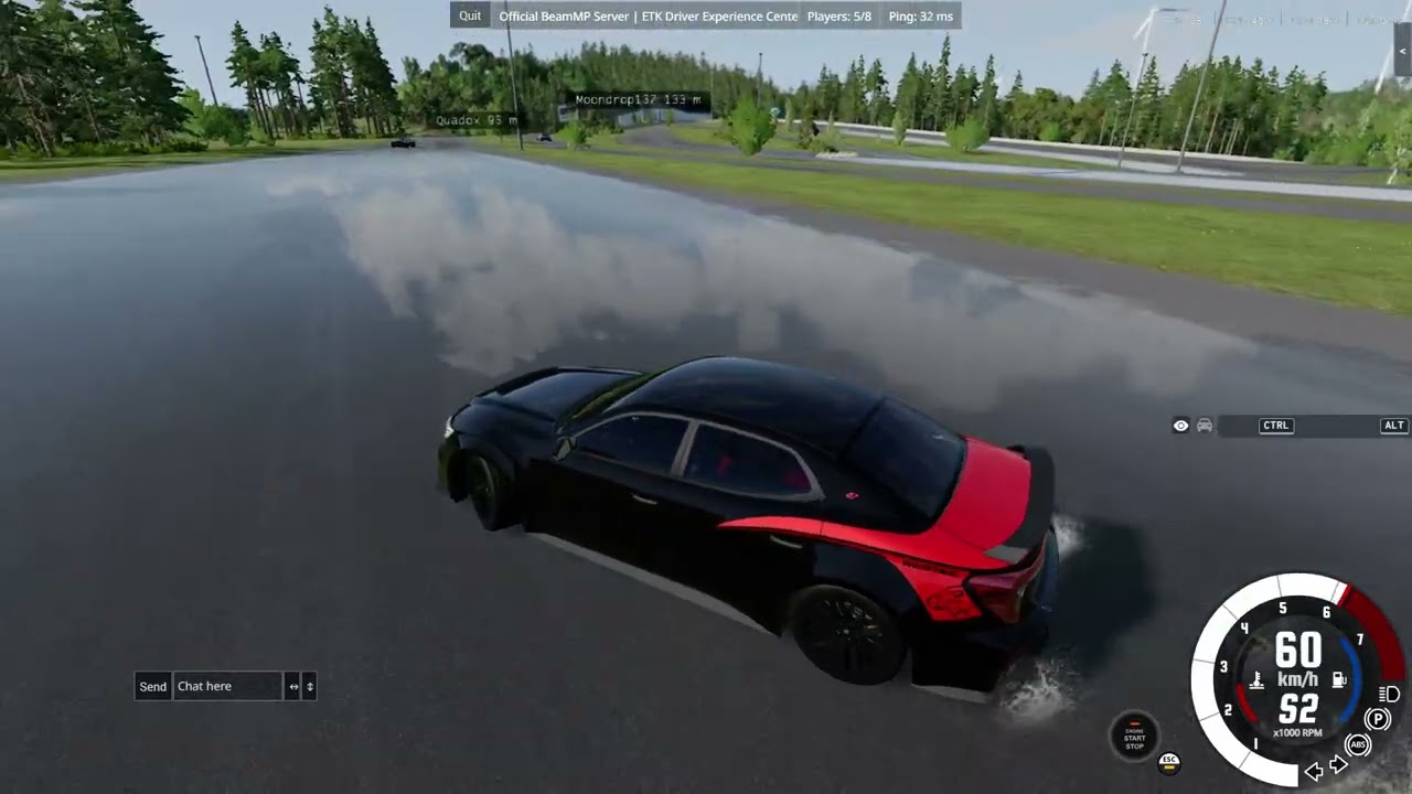 driving in the etk driver map in beamNG.drive