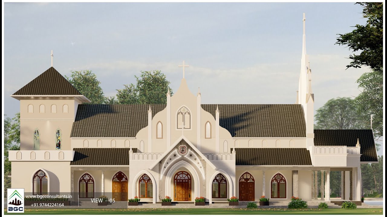 Proposed Design for Jerusalem Marthoma Church Andoor | BGC Consultants.