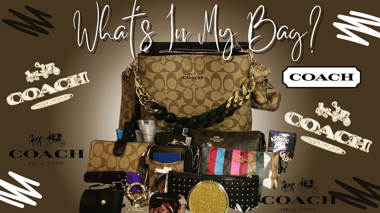 What’s in my Bag?✨| COACH Town Bucket Bag 👜✨| Shaé Marie🖤✨