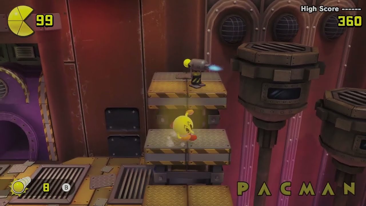 Pac-Man World Re-Pac (PC) - Factory Area | 5-2 Under Pressure Episode