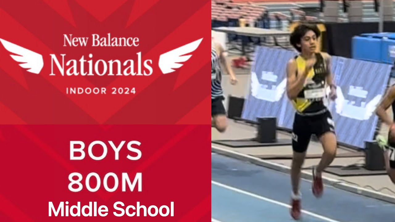 NB Nationals Indoor 2024 - 800m Boys - Middle School