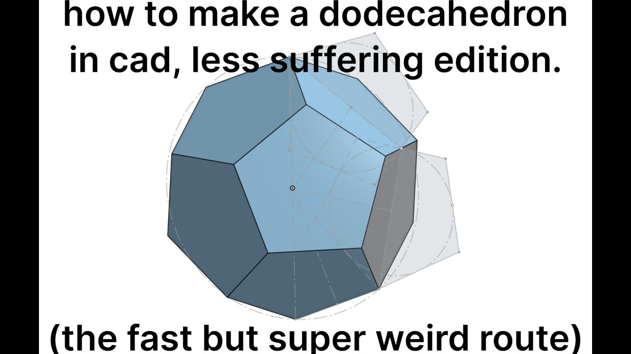 Constructing A No-Error Dodecahedron in CAD