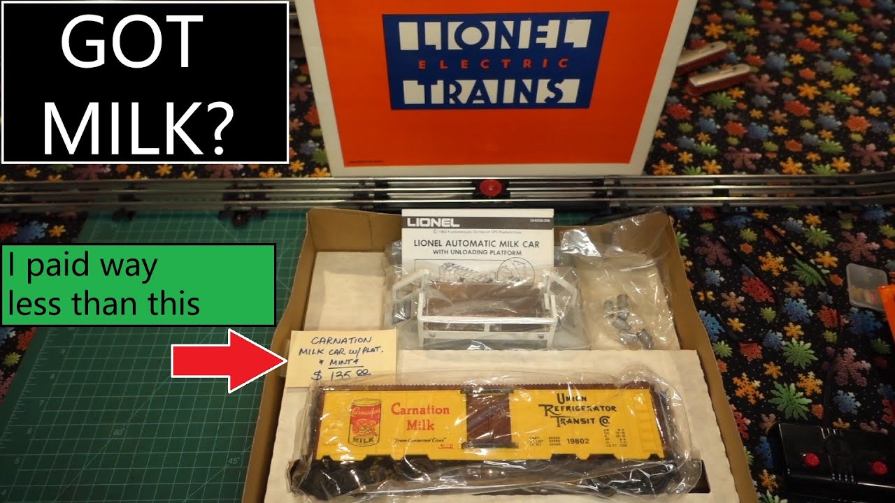 Новый, в коробке, молочный вагон Lionel 1983 года выпуска! Как он работает? Давайте заглянем внутрь.