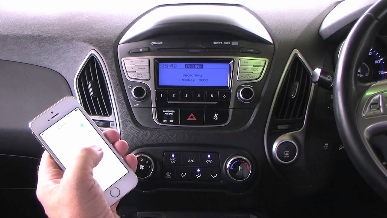 Как синхронизировать iPhone с системой Bluetooth в Hyundai IX 35