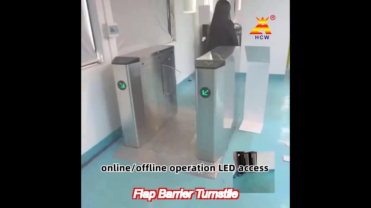ss304 flap barrier turnstile office building turnstiles 550mm channel width