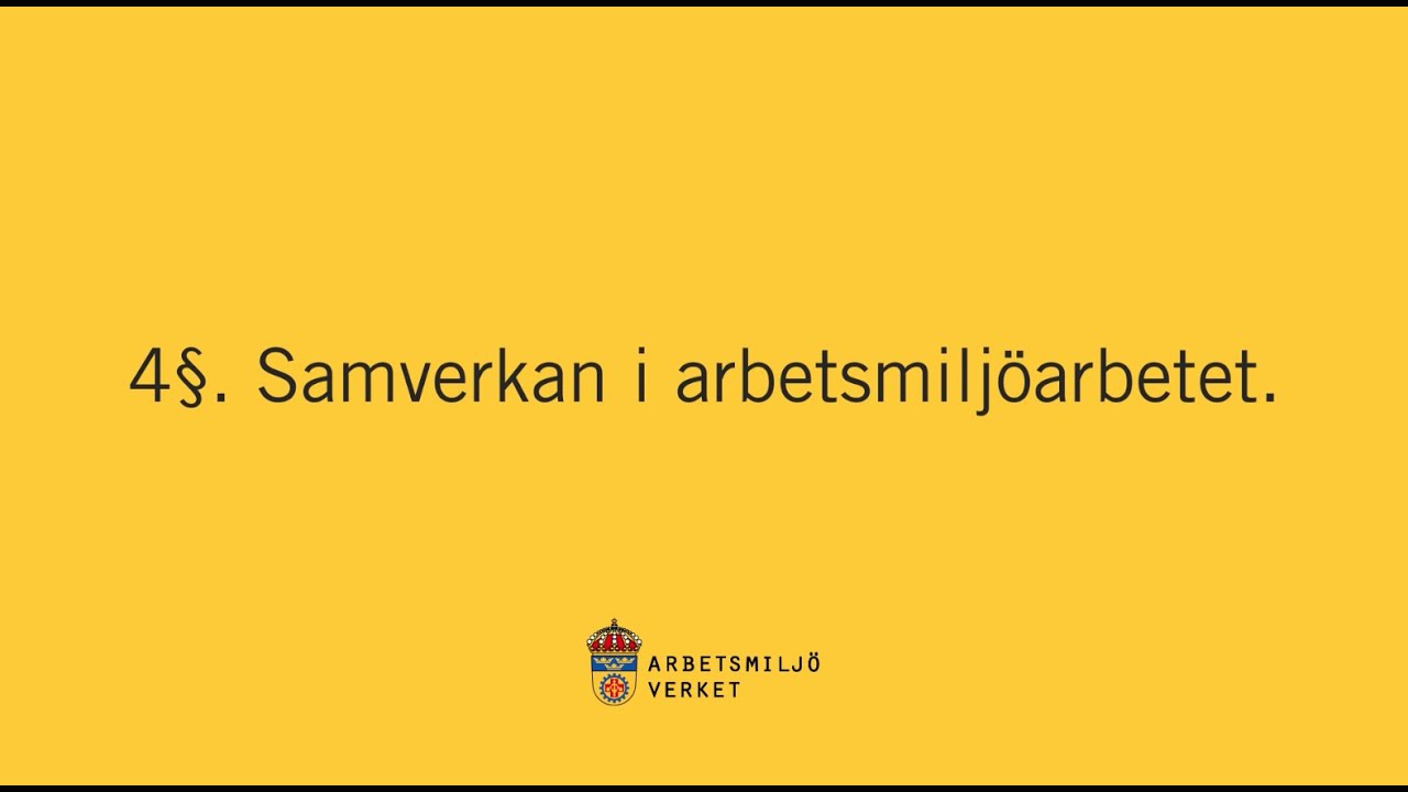 Samverkan i arbetsmilj&ouml;arbetet