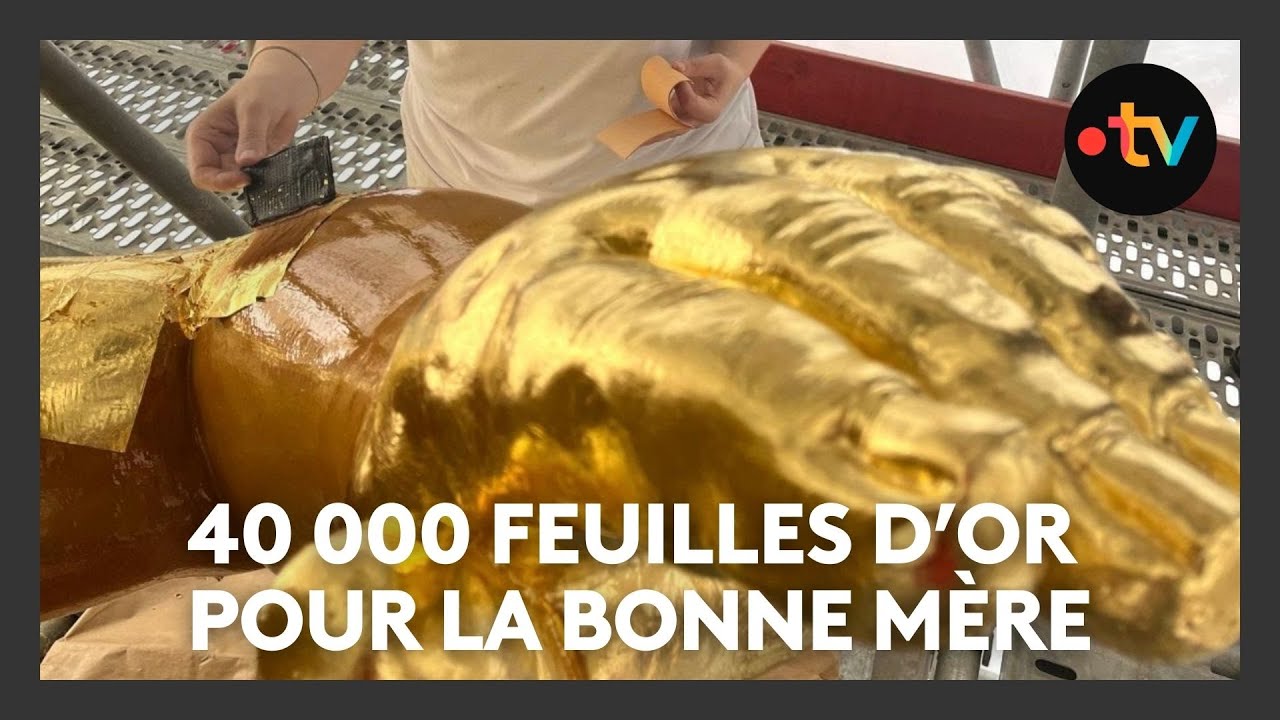 Notre-Dame de la Garde : un chantier d’exception, la dorure de la Bonne Mère en 40 000 feuilles d’or