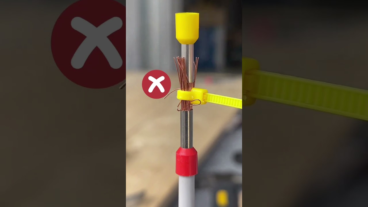 Extend a wire ferrule like a pro! Quick DIY tip for clean connections. #short #electric