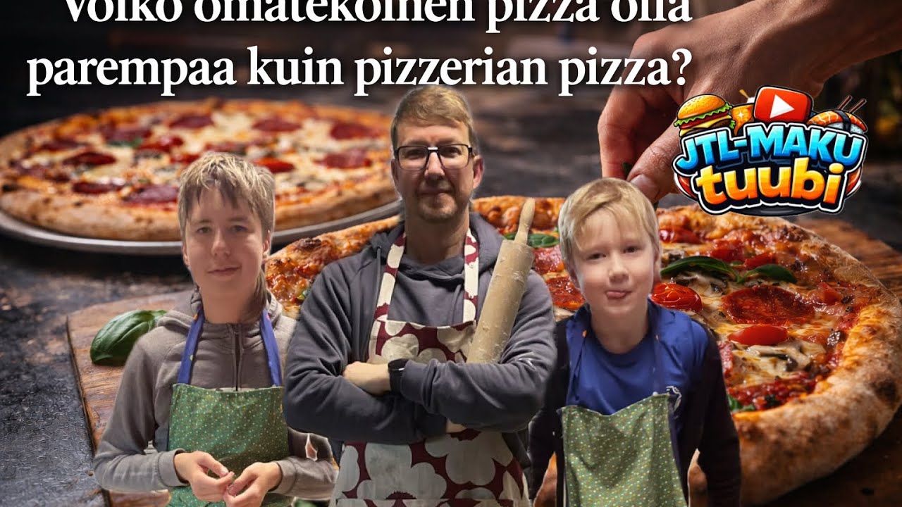 Yritettiin tehdä itse parempaa kuin pizzerian pizza.