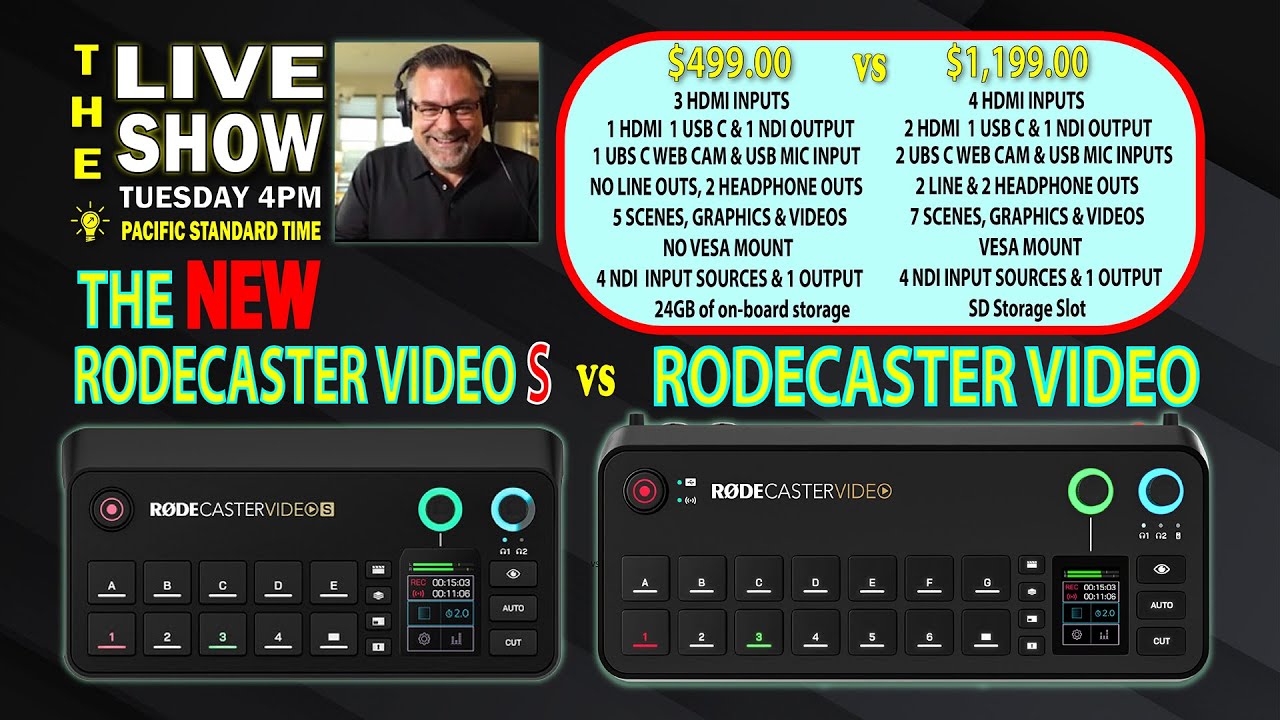 The NEW RodeCaster Video S compared to RodeCaster Video the original