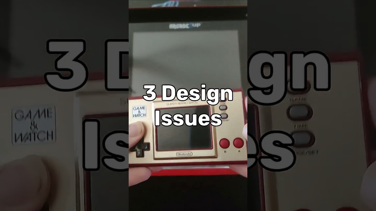 3 Design Issues About The Game And Watch Mario Edition