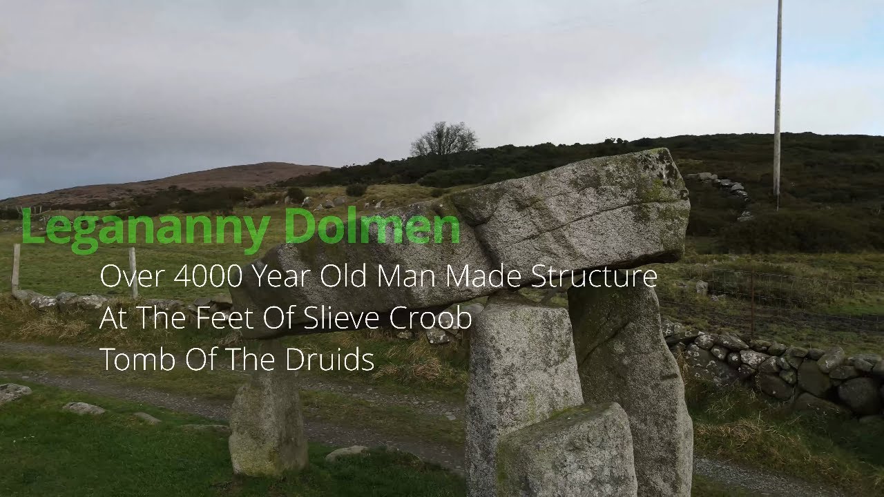 4000+ years old, The Legananny Dolmen Northern Ireland, Drone Landscape 4k Footage, DJI, Mavic Air 2