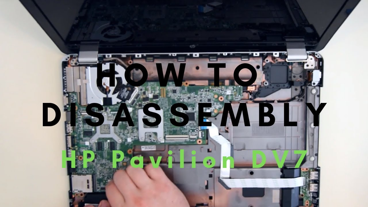 How to assembly and disassembly a HP Pavilion DV7 | Fixing Heating problem | Fan Cleaning |